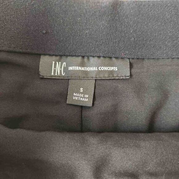 INC Leather Black Mini Skirt Size Small - Picture 6 of 6